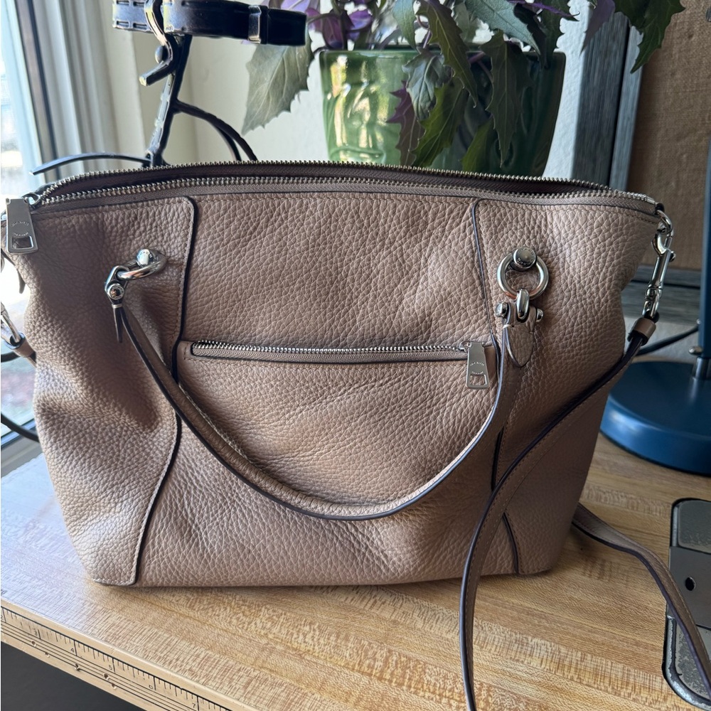 Coach Tan Leather Shoulder Bag